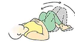 درمان کمر درد با ورزش خوابیده روی کمر