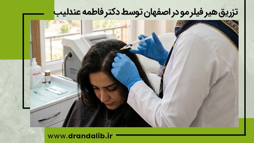 تزریق هیر فیلر مو در اصفهان توسط دکتر فاطمه عندلیب