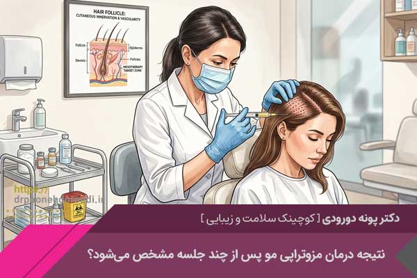 نتیجه درمان مزوتراپی مو