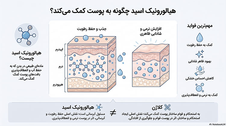 راهنمای عملکرد هیالورونیک اسید پوست