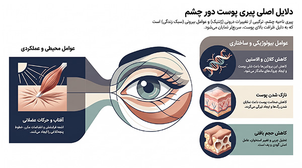 دلیل اصلی پیری دور چشم 