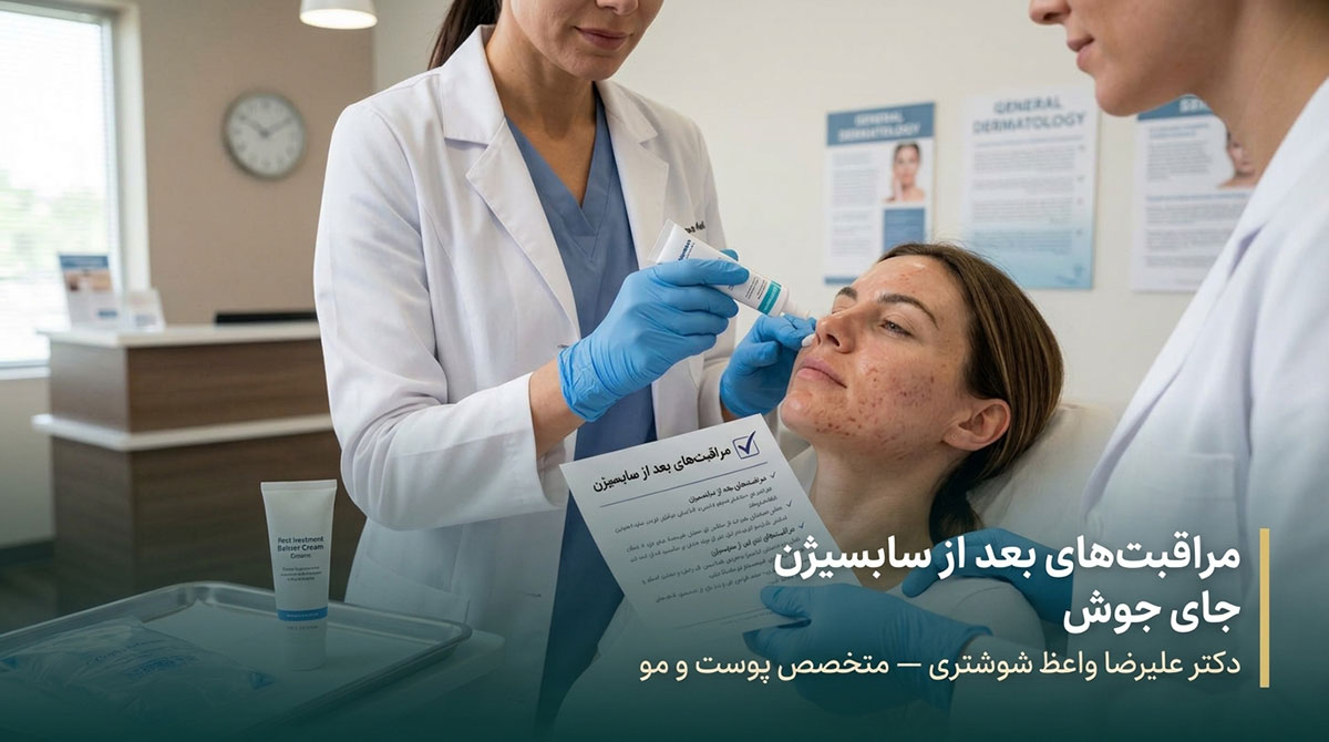بعد از سابسیژن جای جوش چه کاری باید انجام بدهیم
