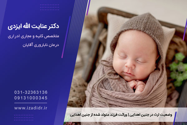 قوانید ارث جنین اهدایی 