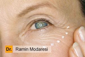 میزان تأثیرگذاری کرمهای دور چشم