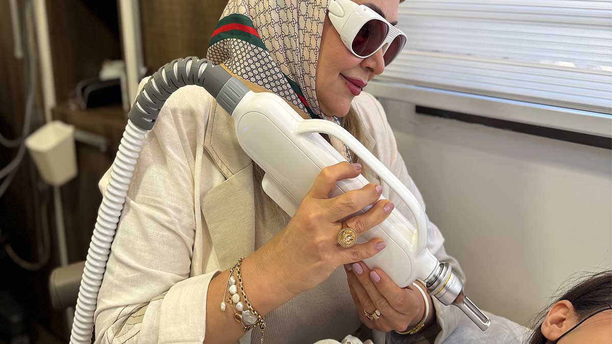 لیزر کیوسوئیچ در اصفهان | فیلم لیزر کیوسوییچ تاتو